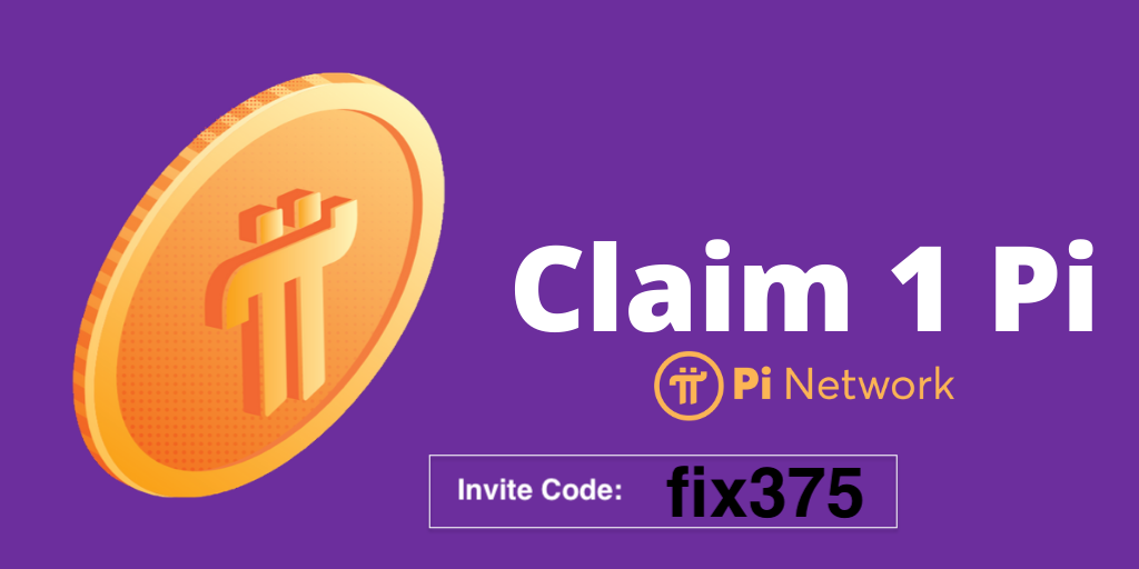 Join Pi Network using invite code fix375
